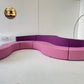 - Large Pink Modular Sofa