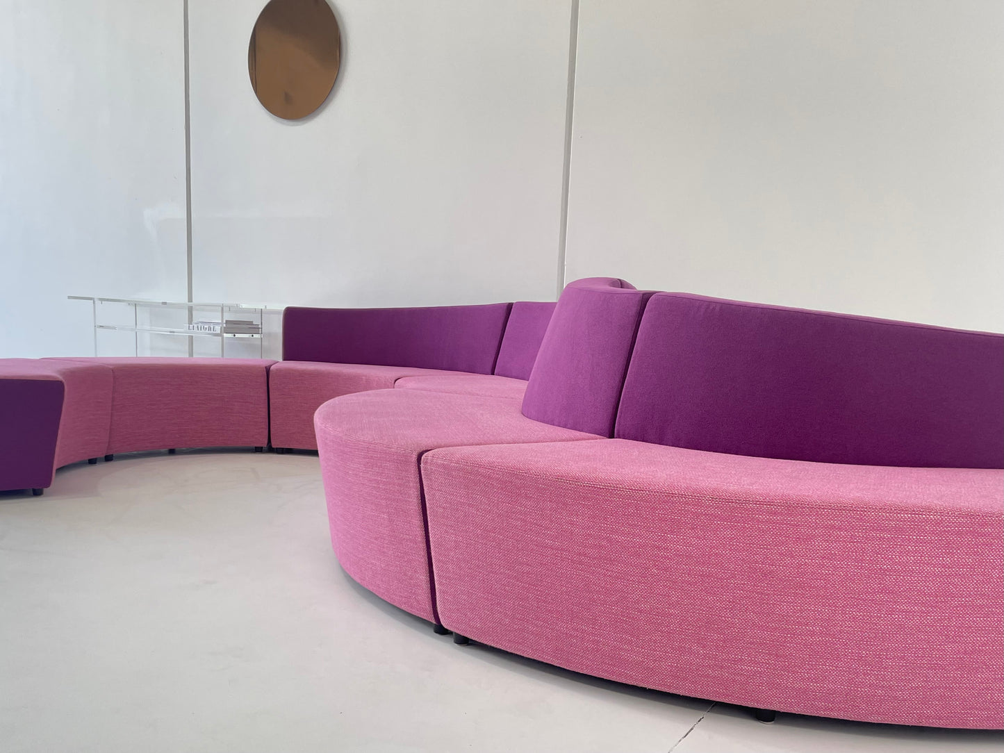 - Large Pink Modular Sofa