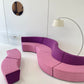 - Large Pink Modular Sofa