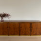 Vintage Burl & Brass Sideboard