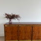 Vintage Burl & Brass Sideboard