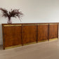 Vintage Burl & Brass Sideboard