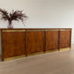 Vintage Burl & Brass Sideboard