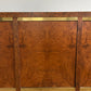 Vintage Burl & Brass Sideboard