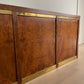 Vintage Burl & Brass Sideboard