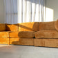 - Burnt Amber Three Piece Modular Sofa