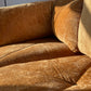 - Burnt Amber Three Piece Modular Sofa