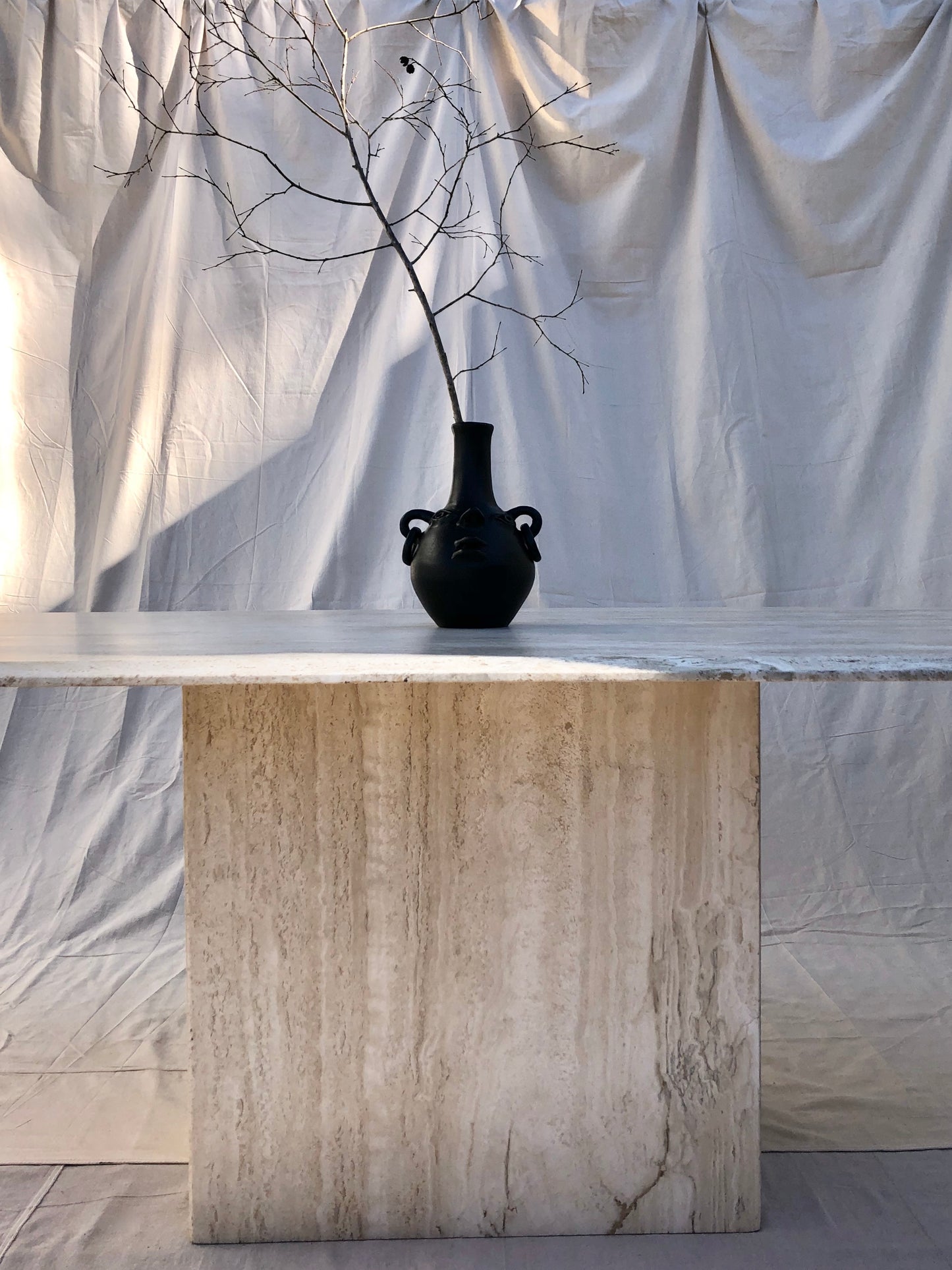 Travertine Dining Table