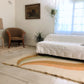 - Vintage Handmade Swirl Reversible Rug
