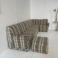 - Vintage Plaid Modular Sofa