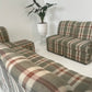 - Vintage Plaid Modular Sofa