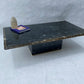 Rectangular Blue Labradorite Pedestal Base Coffee Table