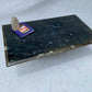 Rectangular Blue Labradorite Pedestal Base Coffee Table