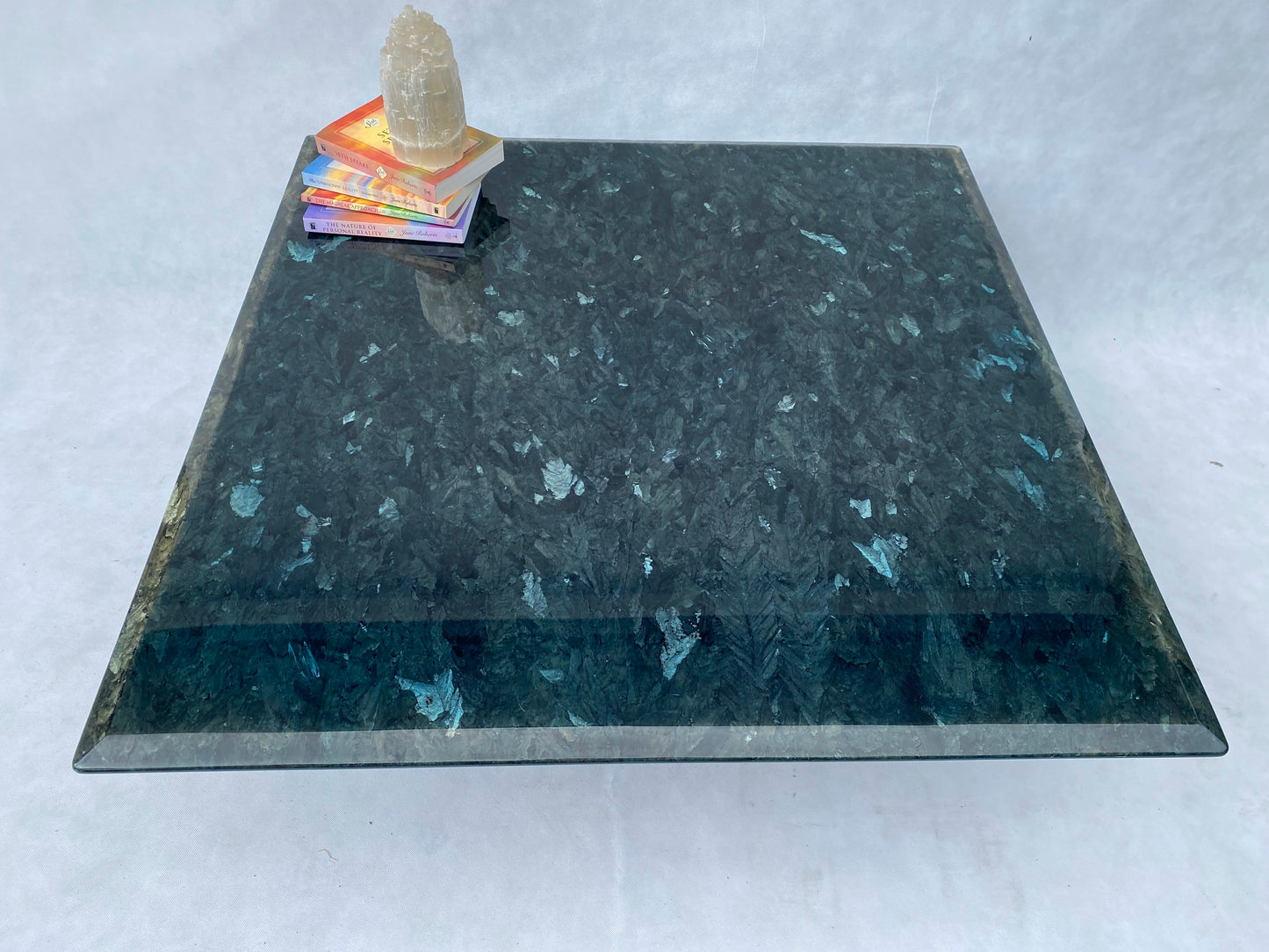 Large Square Labradorite Coffee Table