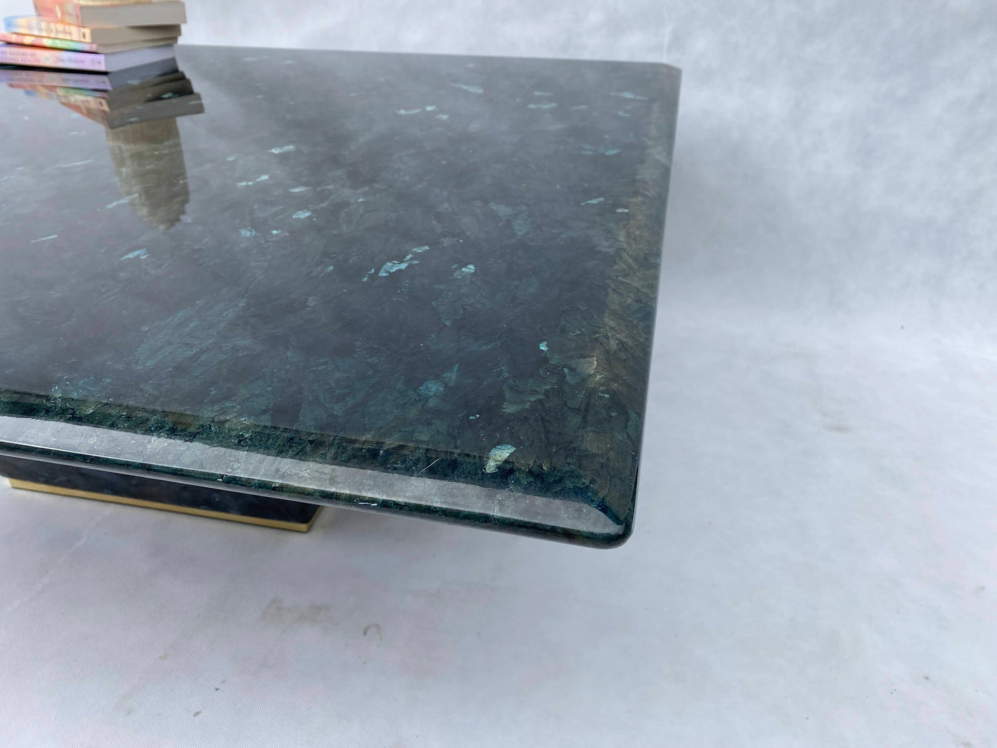 Large Square Labradorite Coffee Table