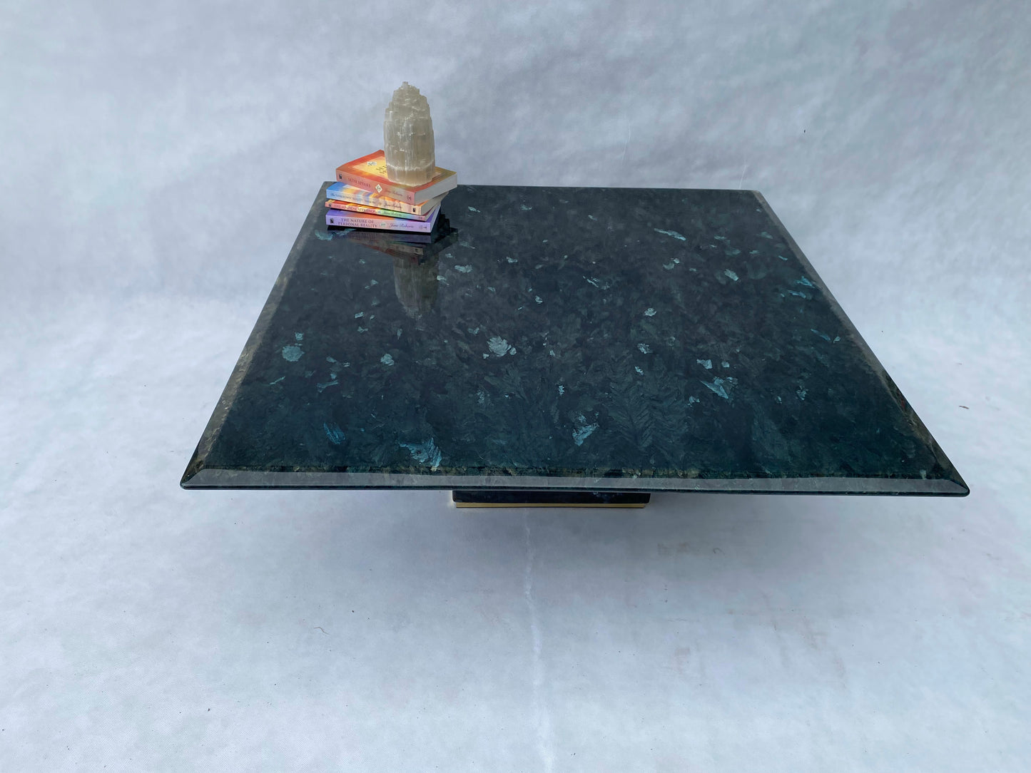 Large Square Labradorite Coffee Table