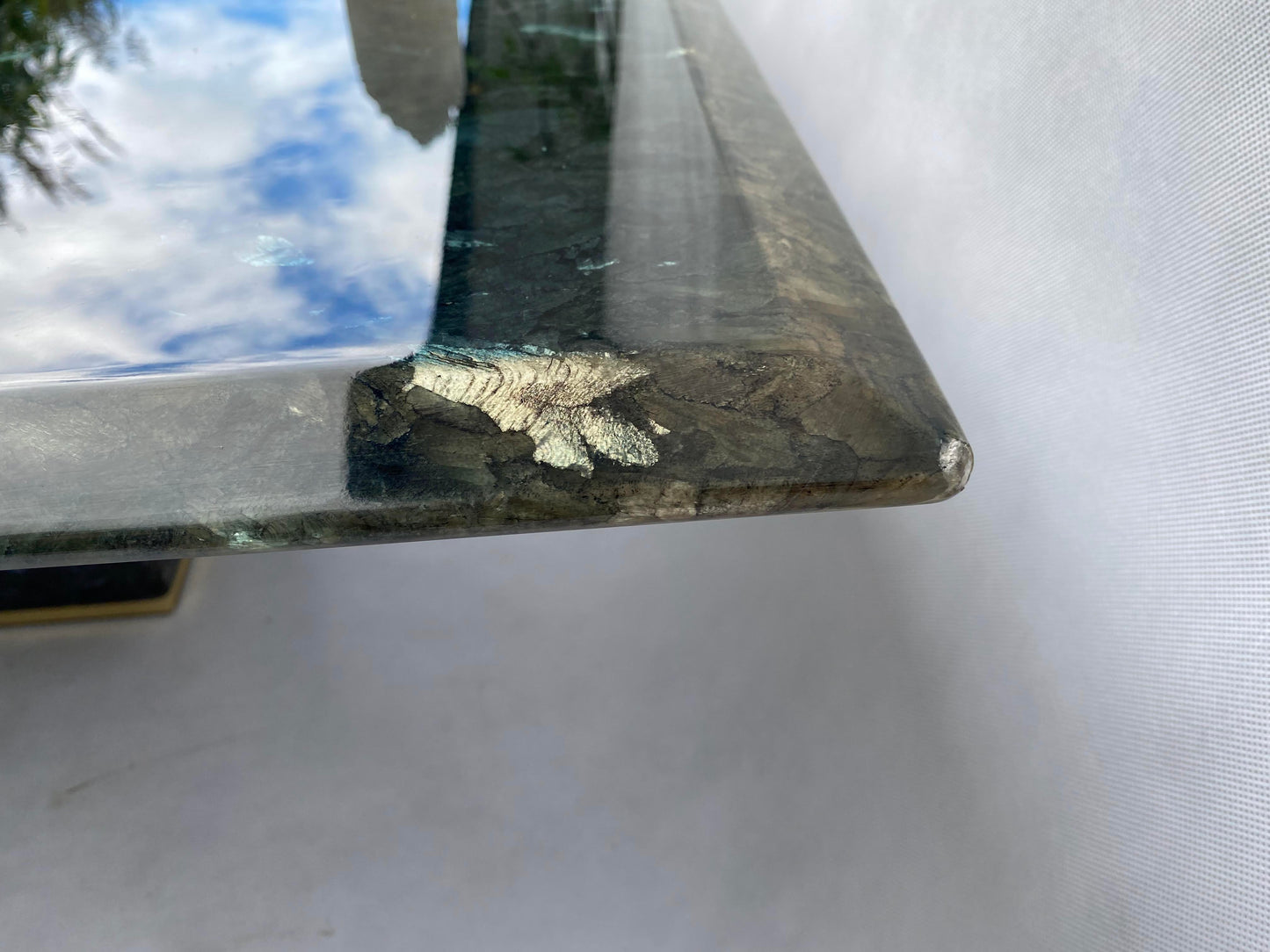Large Square Labradorite Coffee Table