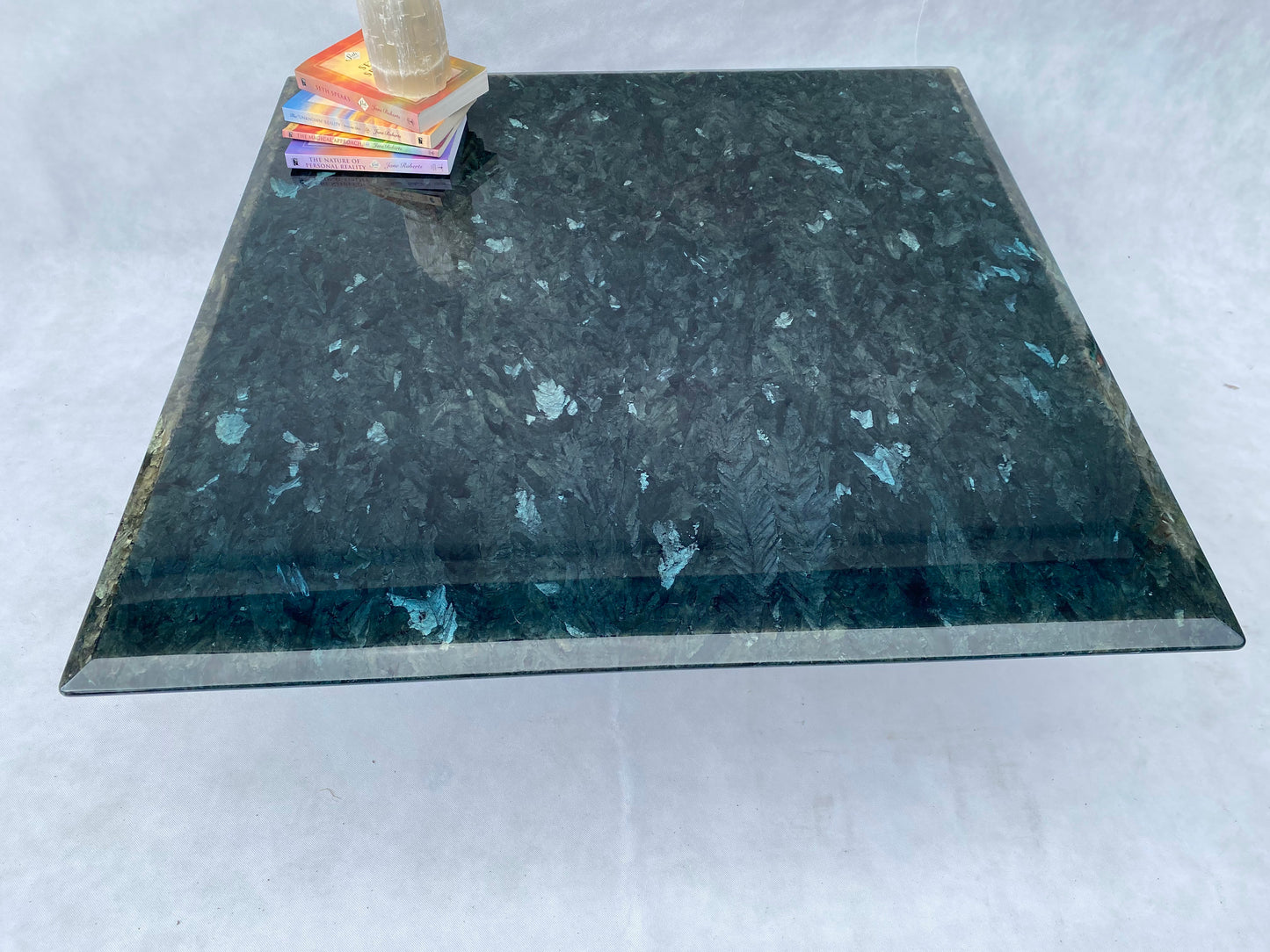 Large Square Labradorite Coffee Table