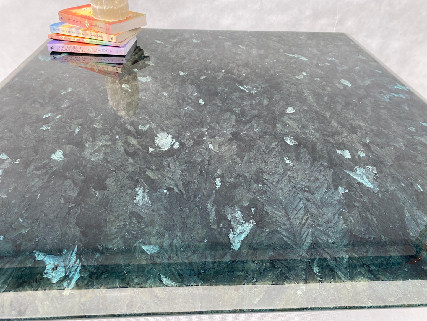 Large Square Labradorite Coffee Table