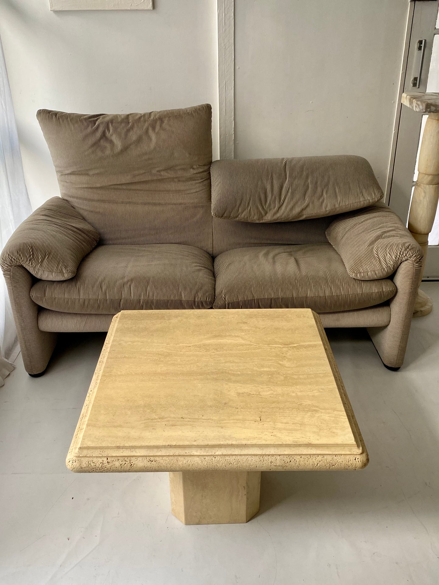 Vintage Italian Travertine Coffee table