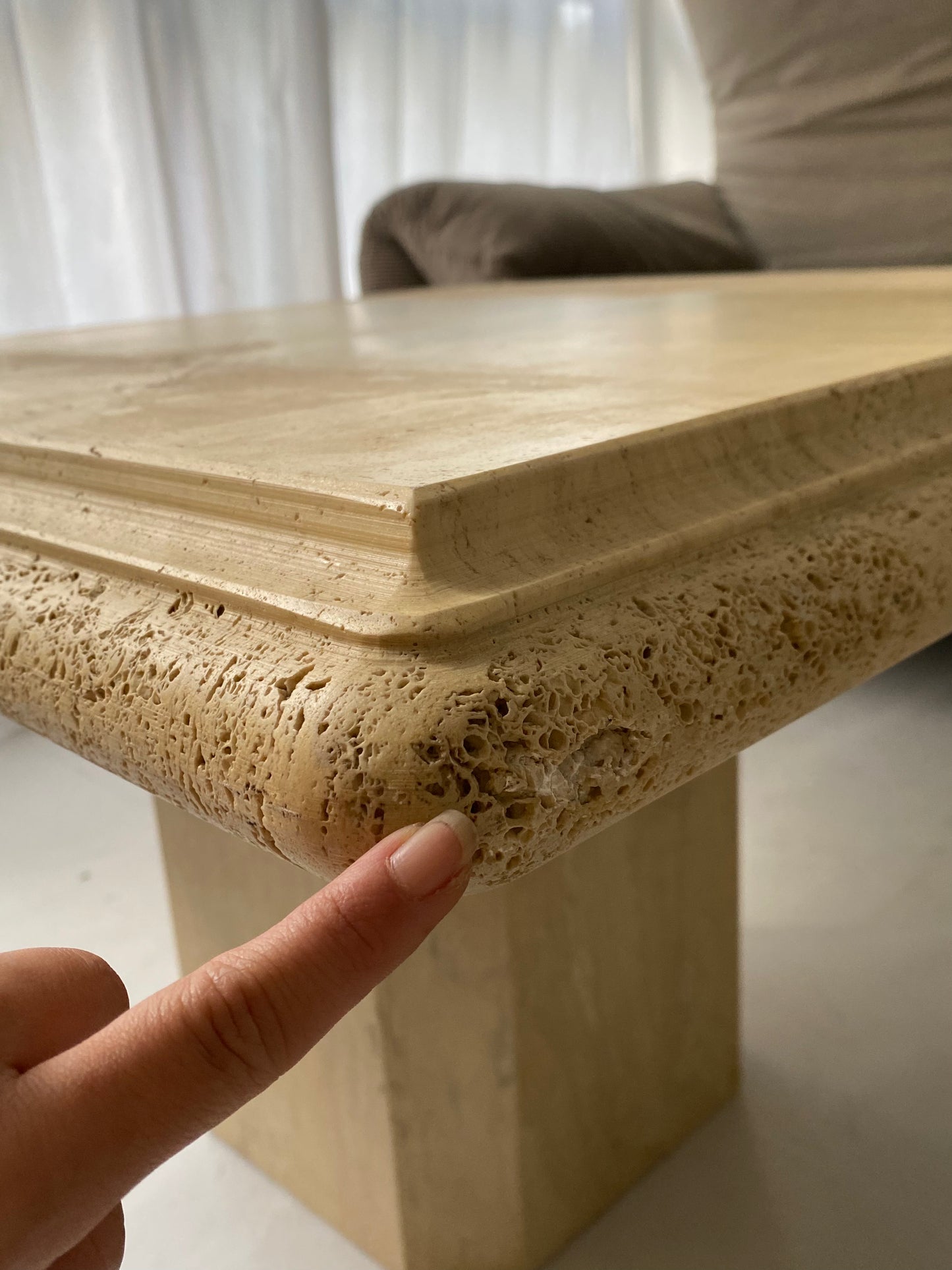 Vintage Italian Travertine Coffee table