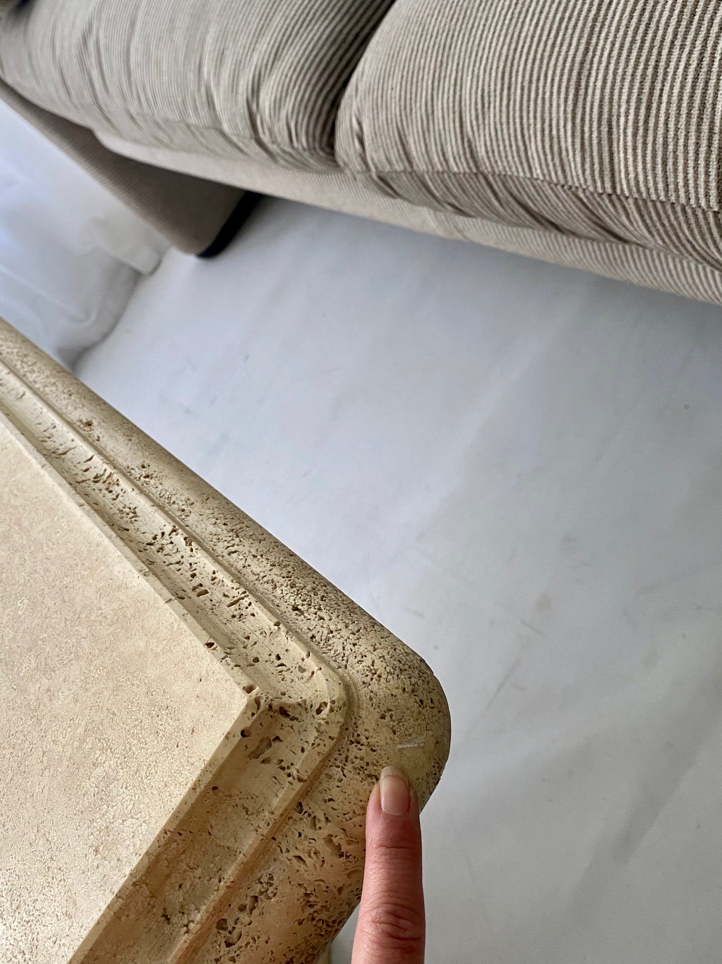 Vintage Italian Travertine Coffee table