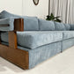 - Vintage Blue Jumbo Corduroy Sofa Set