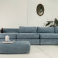 - Vintage Blue Jumbo Corduroy Sofa Set