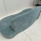 - Vintage Sky Blue Curved Sofa