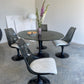 - 70's Chromcraft Tulip Dining Table & Chairs Setting