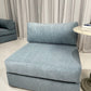 - Vintage Blue Jumbo Corduroy Sofa Set
