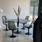 - 70's Chromcraft Tulip Dining Table & Chairs Setting