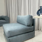 - Vintage Blue Jumbo Corduroy Sofa Set