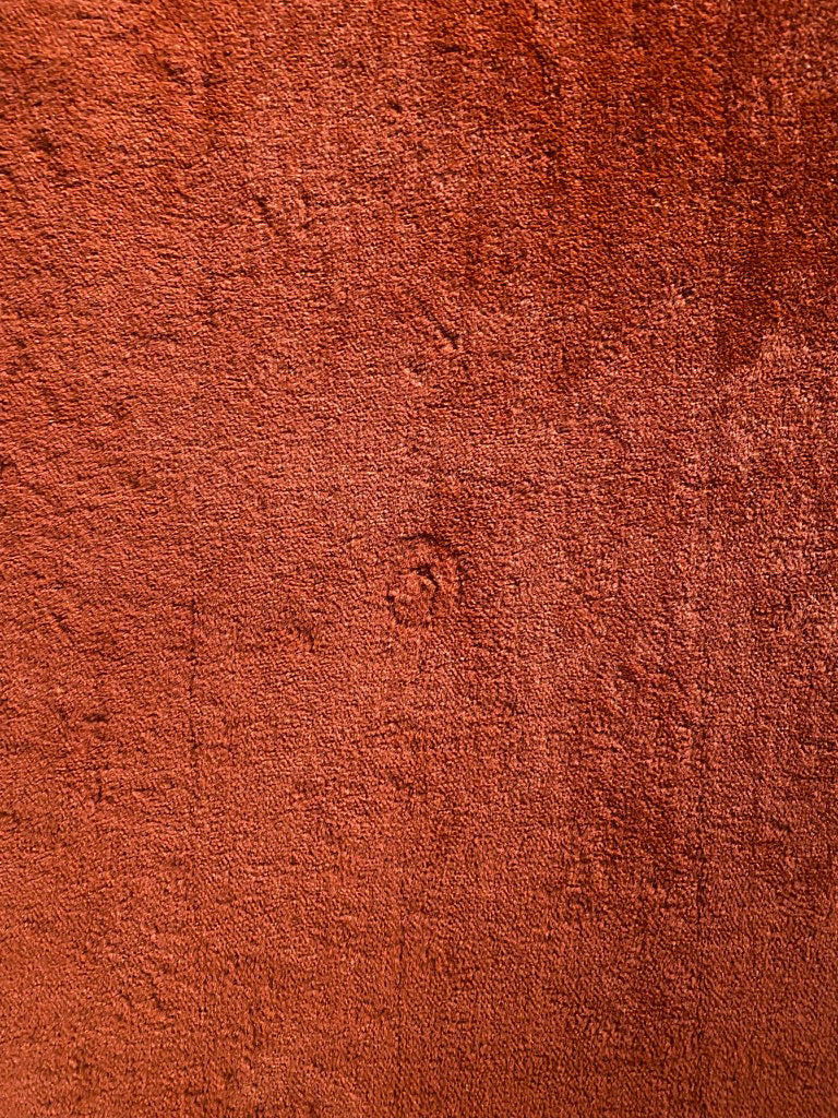 - 70s Rust Velour Modular Sofa