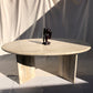 Vintage Oval Travertine Dining Table