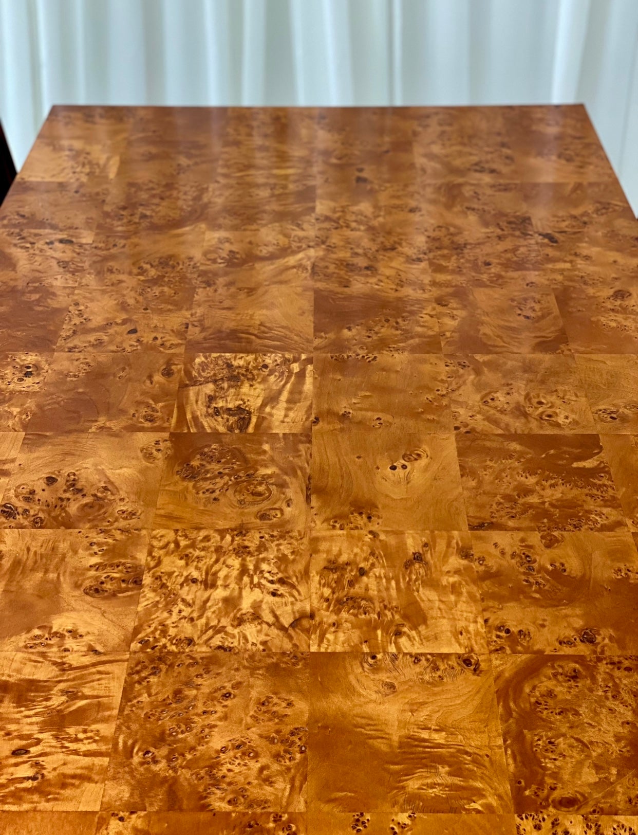 - Maple Burl Veneer Dining Table