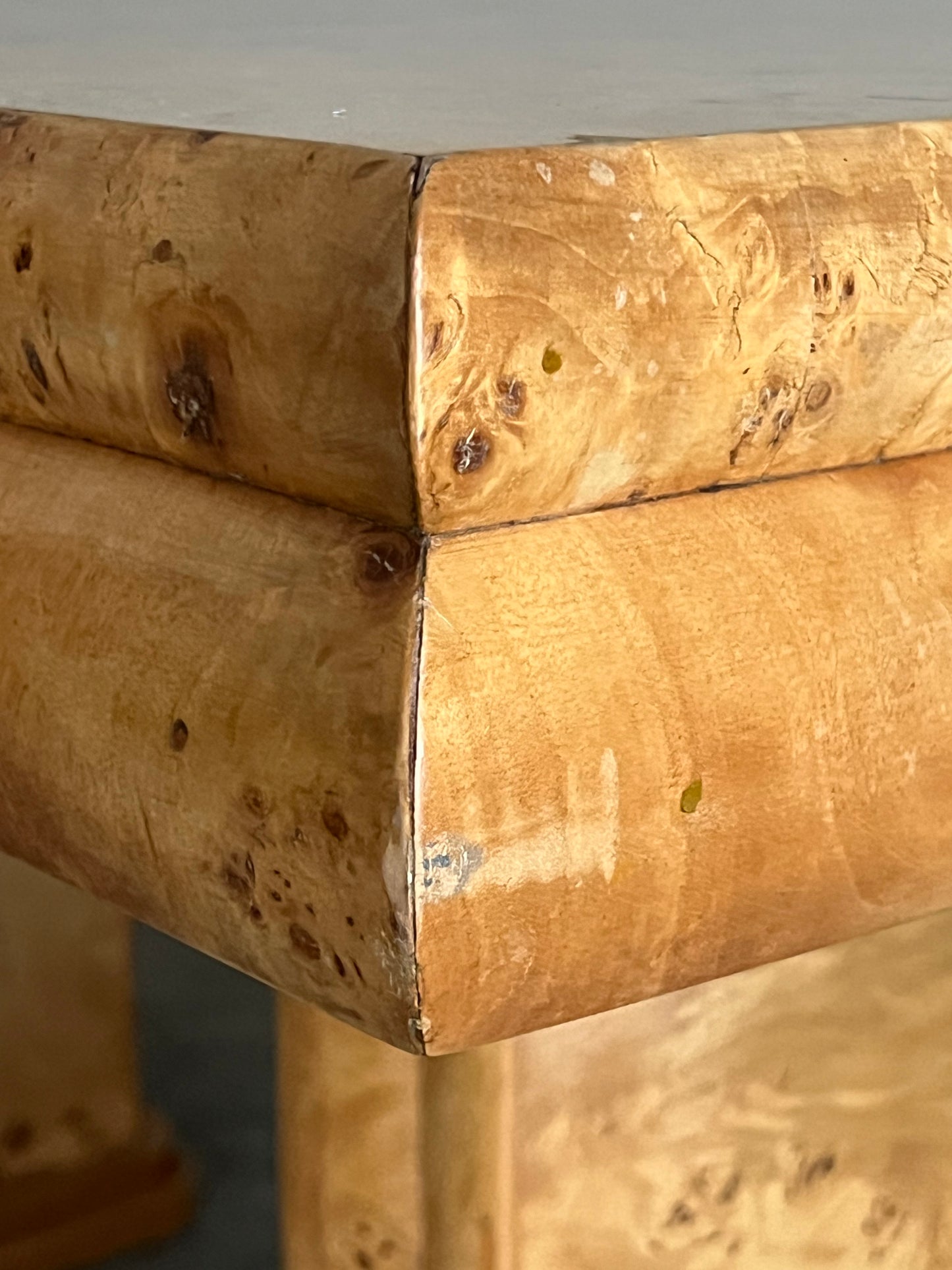 - Vintage Maple Burl Table