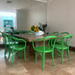 - Large Square Travertine Dining Table