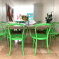 - Large Square Travertine Dining Table