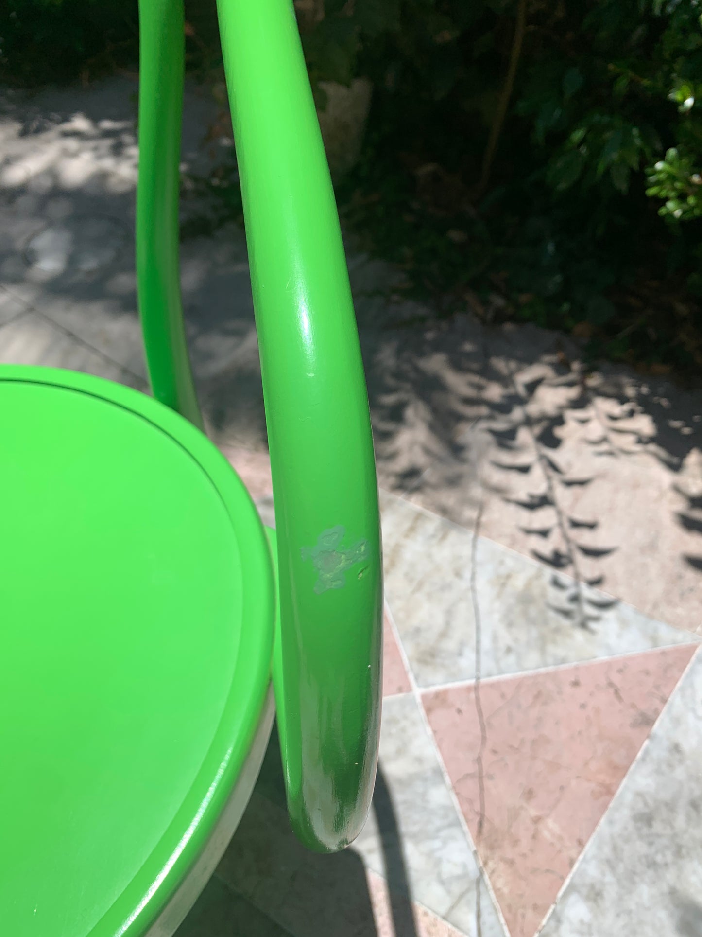 - Set of Six Green Thonet Le Corbusier Chairs