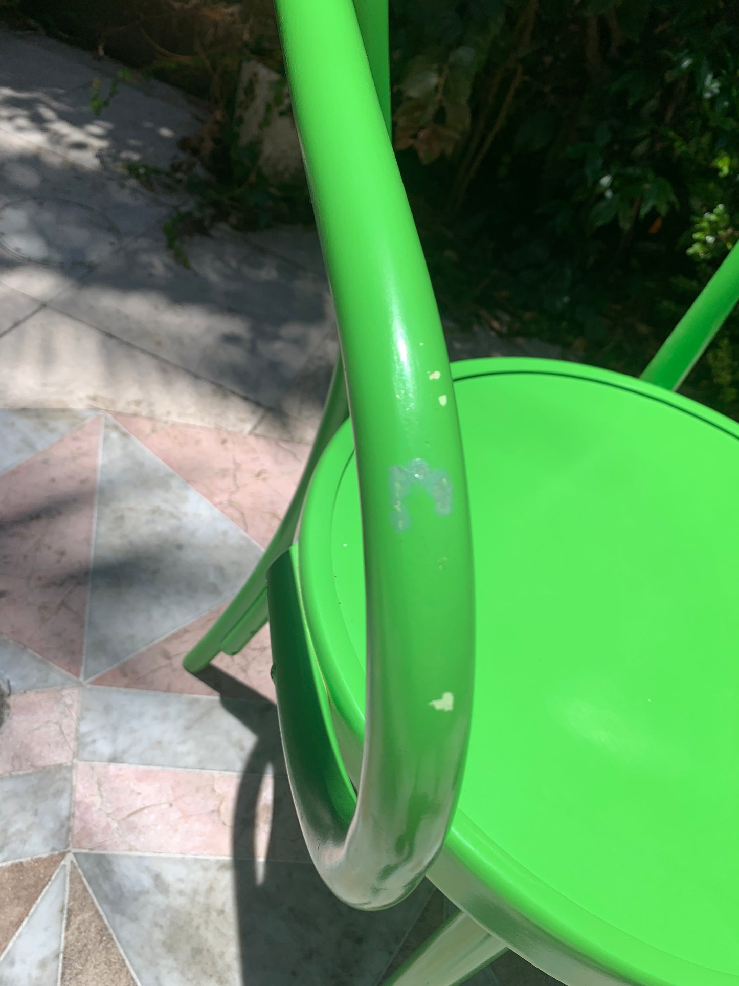 - Set of Six Green Thonet Le Corbusier Chairs
