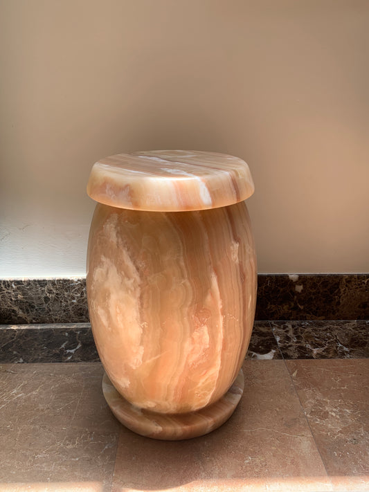 - Solid Onyx Plinth/Stool