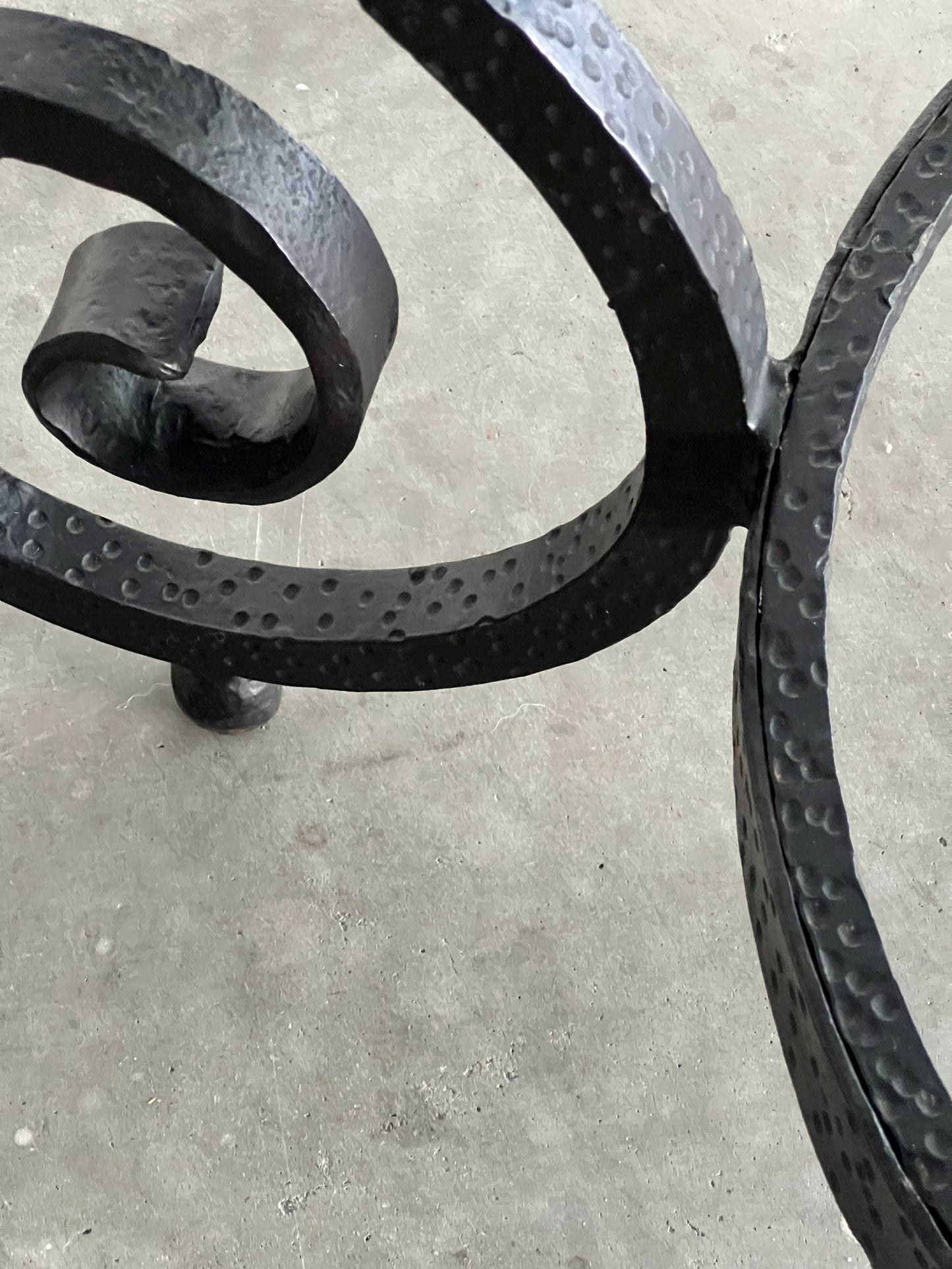 Italian Wrought Iron & Glass Dining Table by Casa Padrino