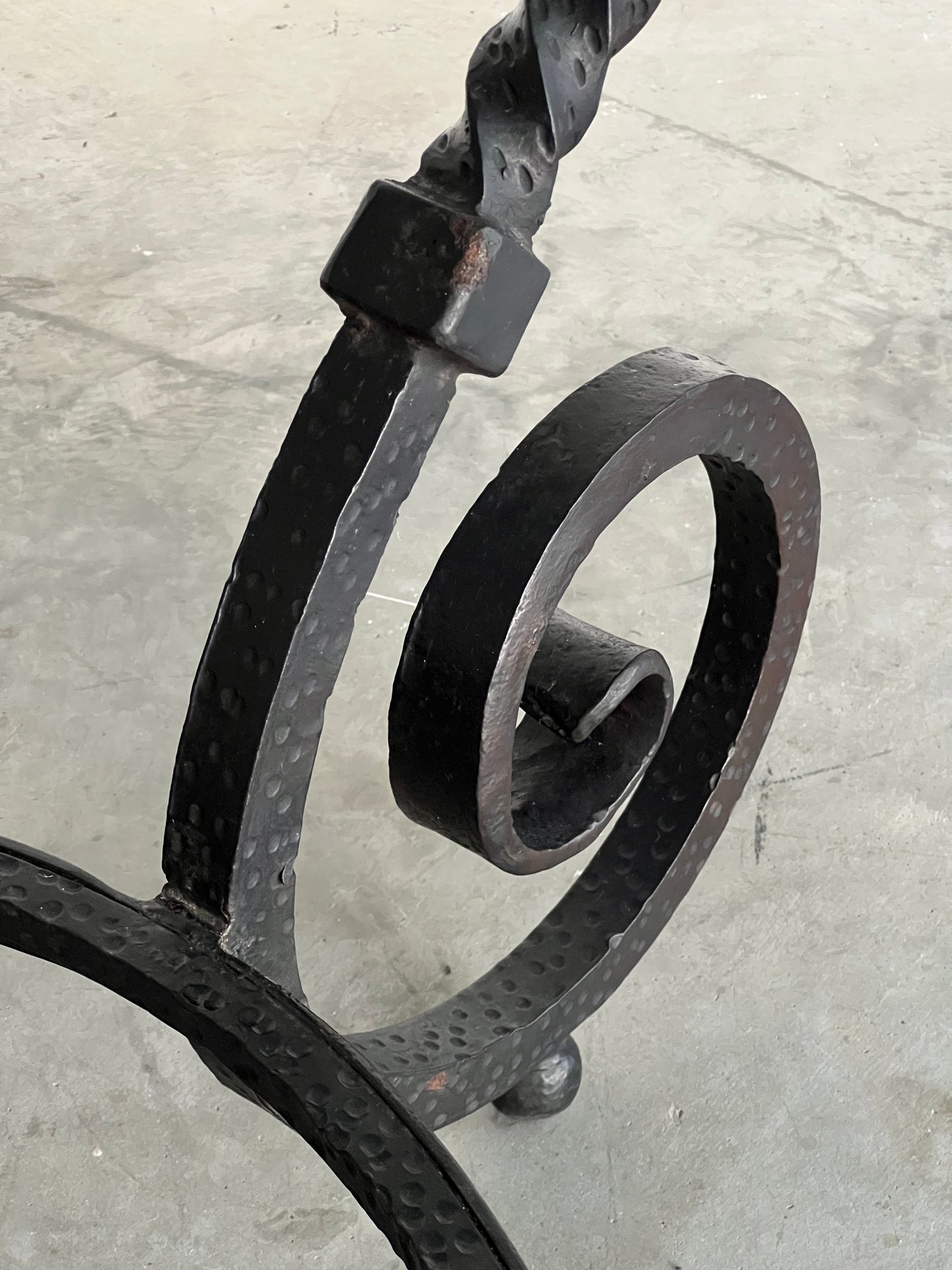 Italian Wrought Iron & Glass Dining Table by Casa Padrino