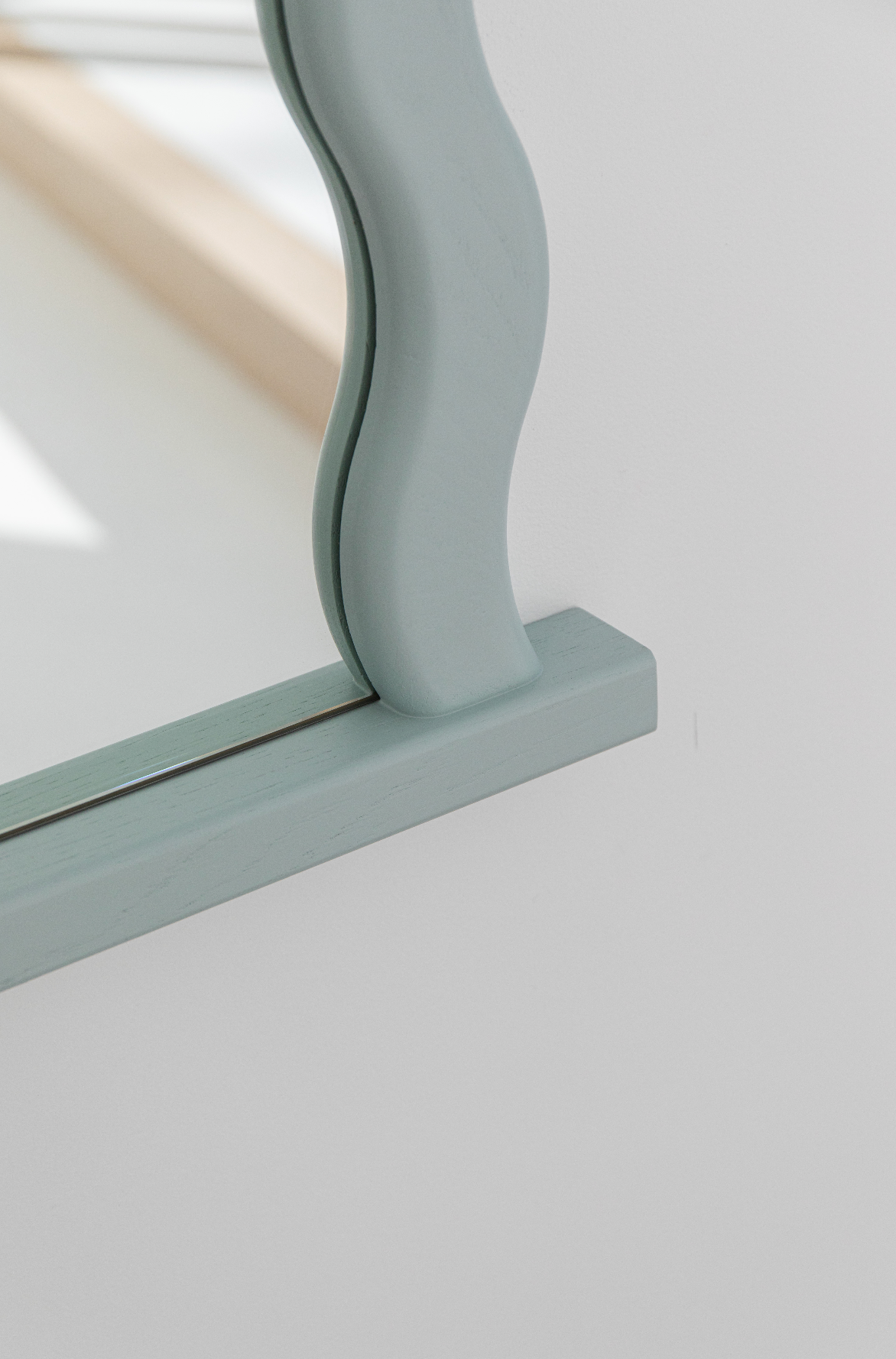 Knot Studio Wavy Wall Mirror MINT GREEN