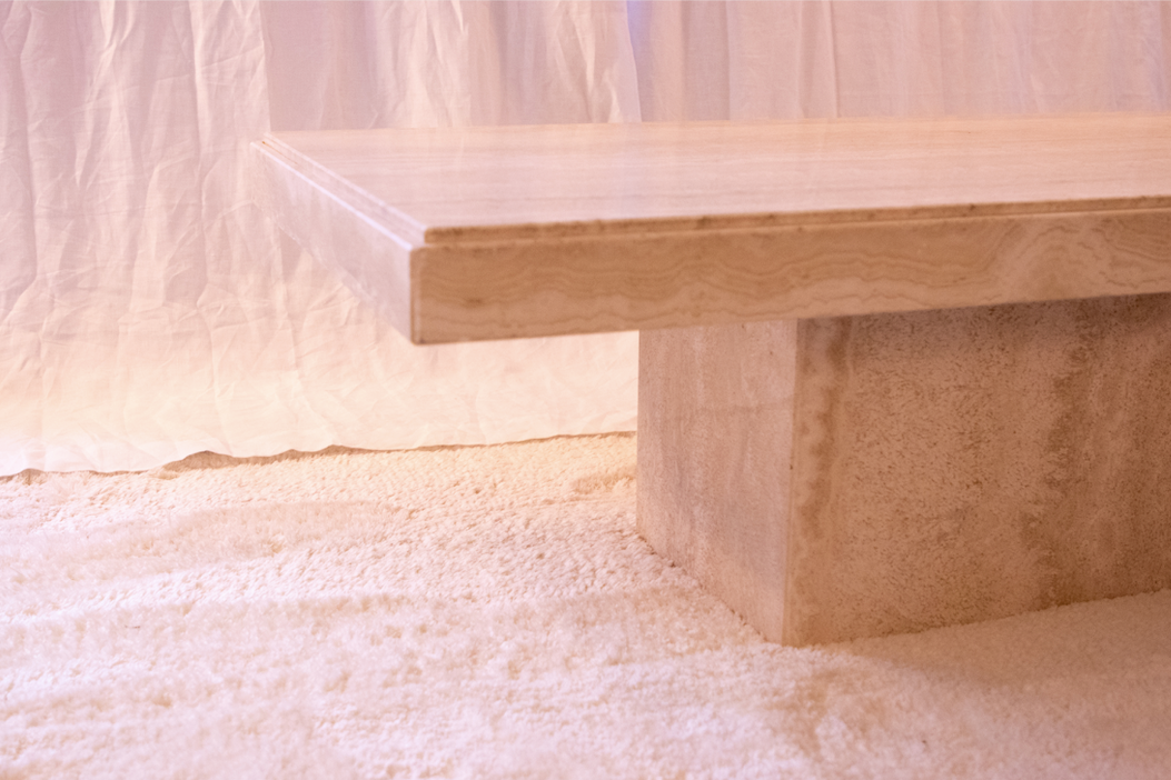 Travertine Coffee Table