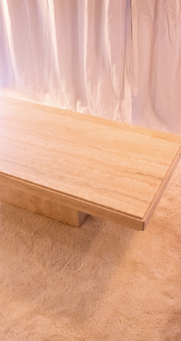 Travertine Coffee Table