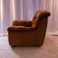 chequered velvet armchairs - Two Available