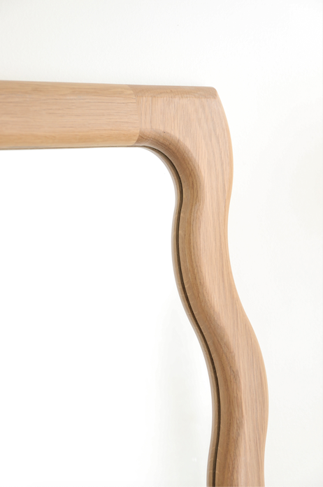 Knot Studio Wavy Floor Mirror OAK