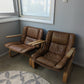 - Ingmar Relling for Westnofa Leather Lounge Chair - Two Available
